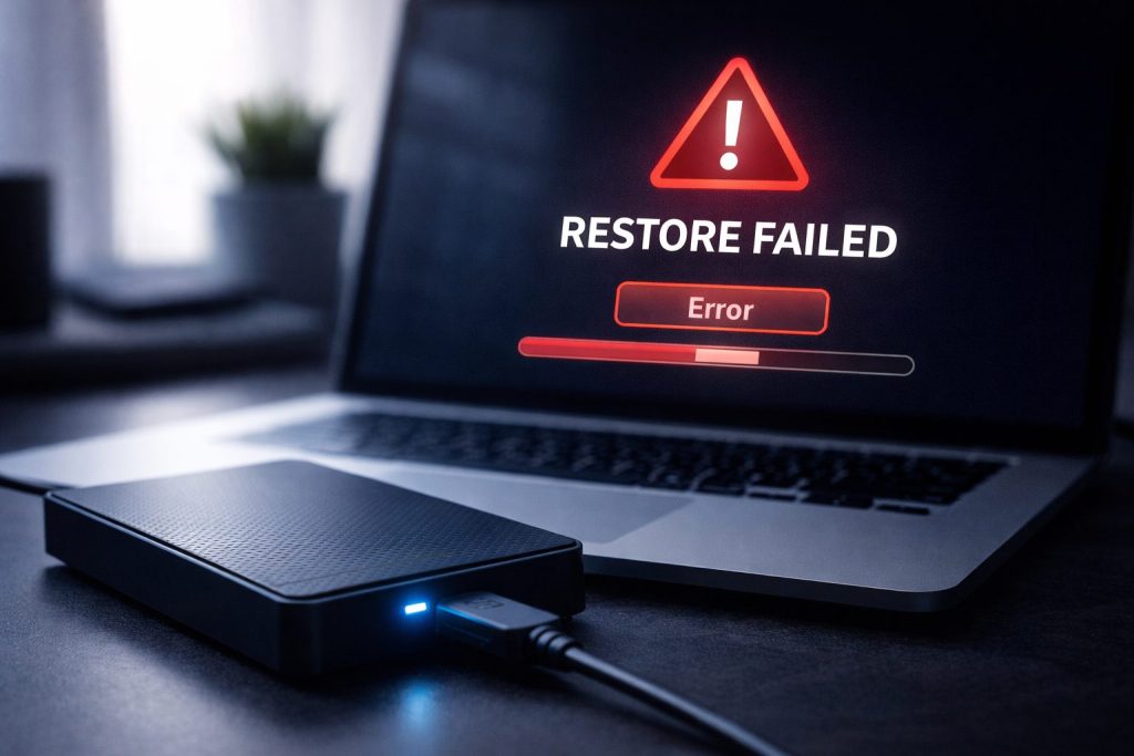 Computer with Restore Failed
